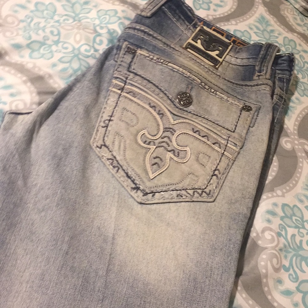 Mens Rock Revival Jeans